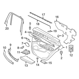 BMW OE - Rear Door - Interior Trim (W/O Sun Shade)