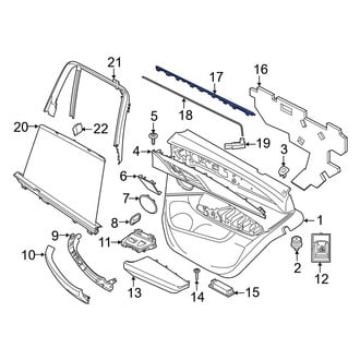 BMW OE - Rear Left Courtesy Light Lens