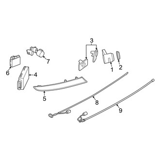 BMW OE - Rear Bumper - Electrical Components (W/O M Package), (sDrive30i / xDrive30i)