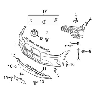 BMW OE - Front Bumper - Bumper & Components (W/O M Type Bumper Cover & Trim)