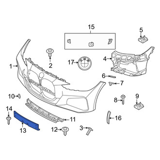 BMW OE - Front License Plate Bracket
