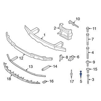 BMW OE - Bumper Cover Reinforcement Clip