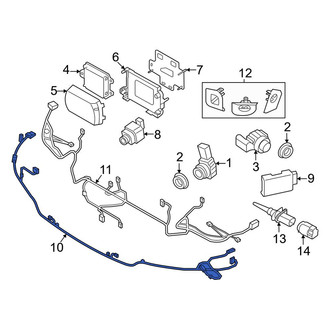 BMW OE - Front Park Assist Camera Wiring Harness