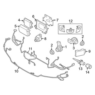 BMW OE - Front Bumper - Electrical Components (With M Type)