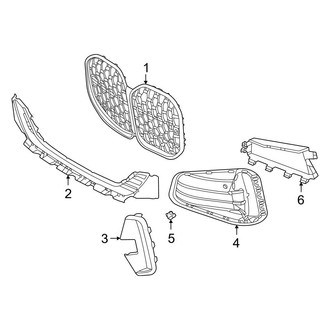 BMW OE - Front Bumper - Grille & Components (With M Type)