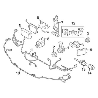 BMW OE - Front Bumper - Electrical Components