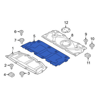 BMW OE - Front Forward Radiator Support Splash Shield