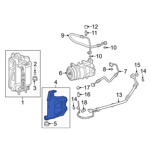 A/C Condenser Mount