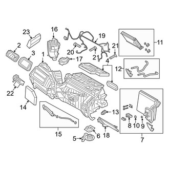 BMW OE - Air Conditioner & Heater - Evaporator & Heater Components