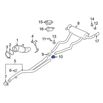 BMW OE - Rear Left Exhaust Muffler Clamp