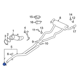 BMW OE - Rear Exhaust Muffler Clamp