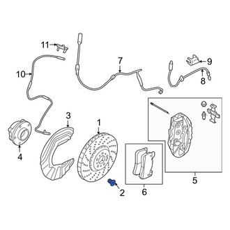 BMW OE - Disc Brake Rotor Bolt