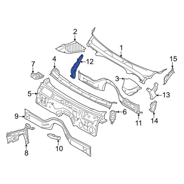 Cowl Panel Drain Hose