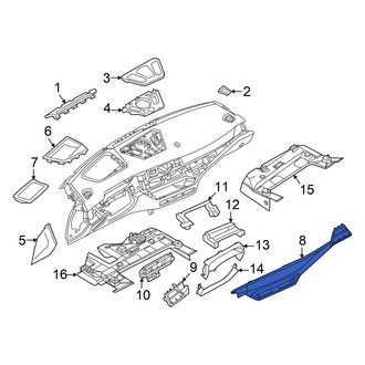 BMW OE - Right Instrument Panel Molding