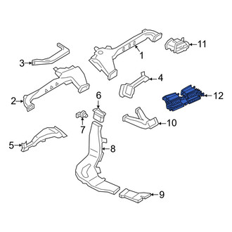 BMW OE - Front Center Dashboard Air Vent