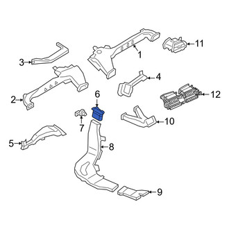 BMW OE - Front Right HVAC Duct Adapter