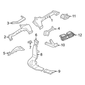 BMW OE - Instrument Panel - Ducts