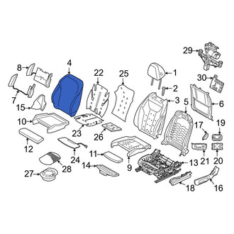 BMW OE - Front Right Seat Back Cushion Cover