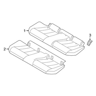 BMW OE - Seats & Tracks - Rear Seat Components (Seat Cushion), (Coupe)