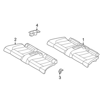 BMW OE - Seats & Tracks - Rear Seat Components (Seat Cushion), (Convertible)