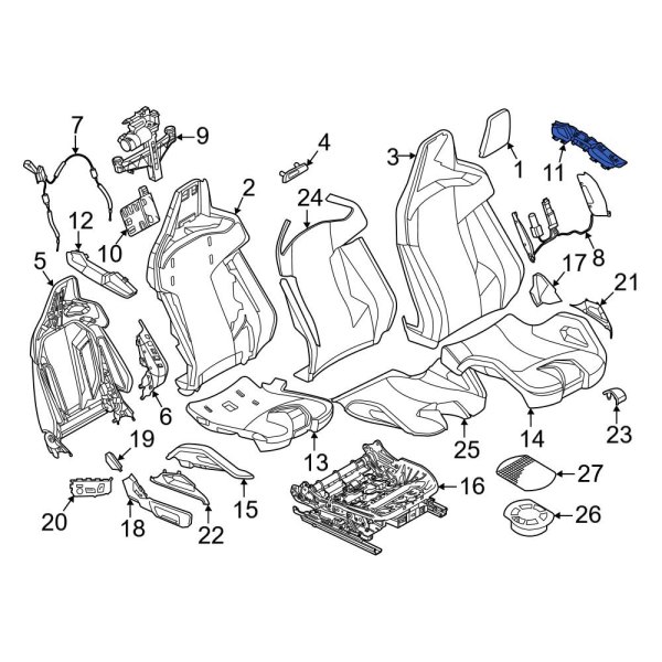 Seat Belt Anchor Plate Cover