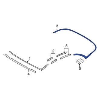 BMW OE - Rear Convertible Top Seal