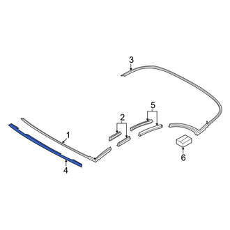BMW OE - Front Convertible Top Seal Bracket