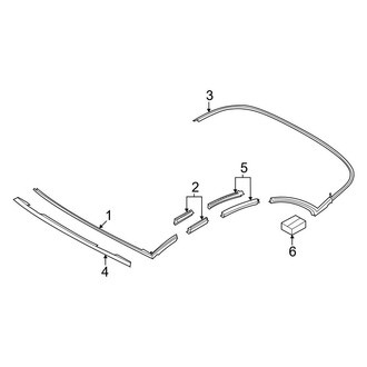 BMW OE - Convertible/Soft Top - Frame & Components (Seals), (Convertible)