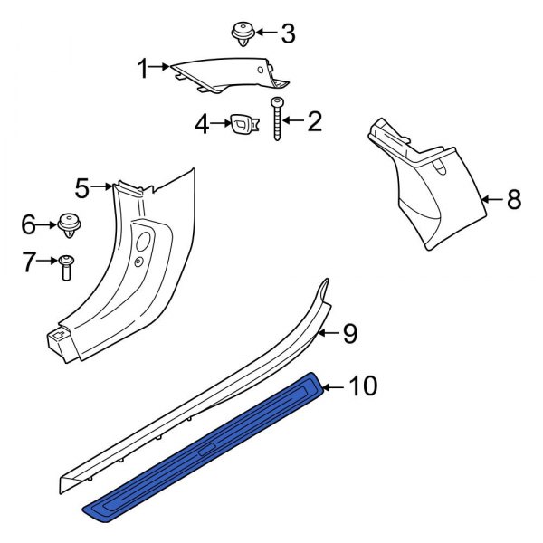 Door Trim Sill Plate Insert