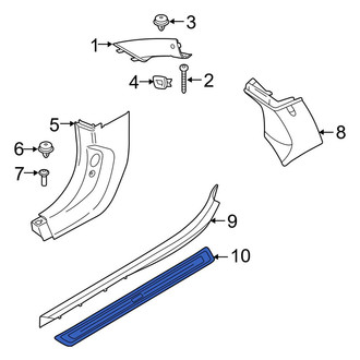 BMW OE - Front Door Trim Sill Plate Insert