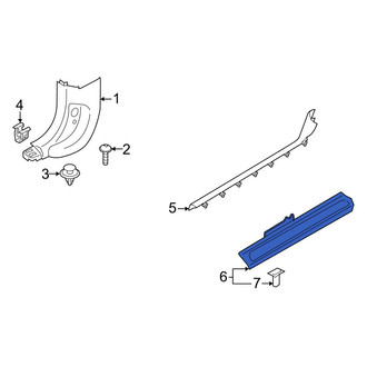 BMW OE - Front Door Trim Sill Plate Insert