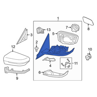 BMW OE - Front Left Door Mirror