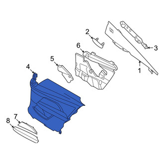 BMW OE - Rear Left Inner Interior Quarter Panel Trim Panel
