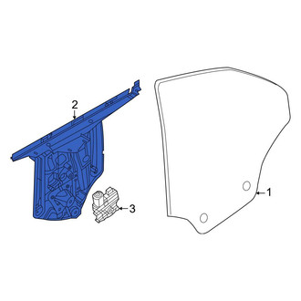 BMW OE - Rear Left Window Regulator