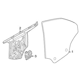 BMW OE - Quarter Panel - Glass (Convertible)