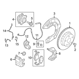 BMW OE - Rear Suspension - Brake Components (With M Sport Brake), (Base / Competition / Competition xDrive)