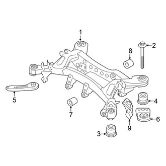 BMW OE - Rear Suspension - Suspension Mounting (Convertible)