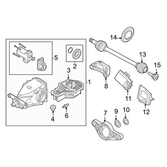 BMW OE - Rear Suspension - Axle & Differential (With M Sport, Differential)