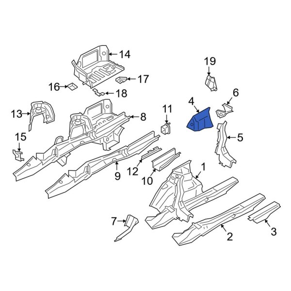 Wheel Housing Side Panel Brace