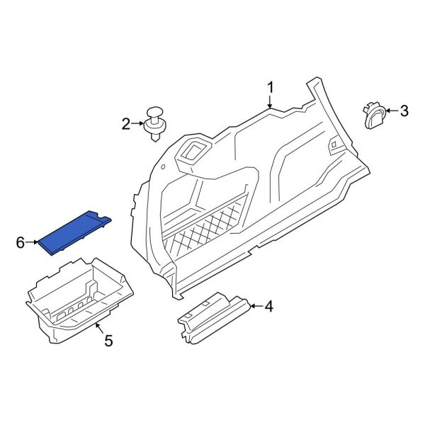 Floor Storage Compartment Lid