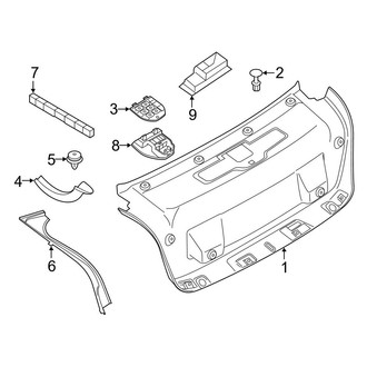 BMW OE - Trunk Lid - Interior Trim (Coupe)