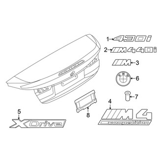 BMW OE - Trunk Lid - Exterior Trim (Convertible)