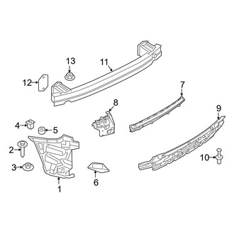 BMW OE - Rear Bumper - Bumper & Components (W/O M Type Bumper Support)