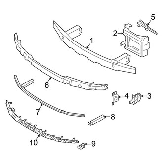 BMW OE - Front Bumper & Grille - Bumper & Components (W/O M Sport Design Bumper Support), (eDrive40)
