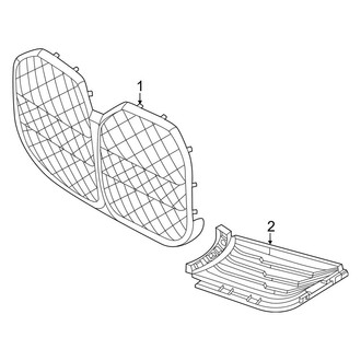 BMW OE - Front Bumper & Grille - Grille & Components (W/O Sport Design), (eDrive40 / xDrive40)