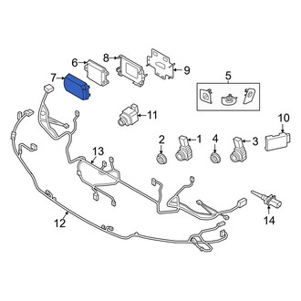 BMW OE - Cruise Control Distance Sensor Cover