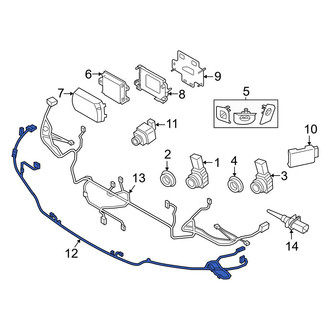 BMW OE - Front Parking Aid System Wiring Harness