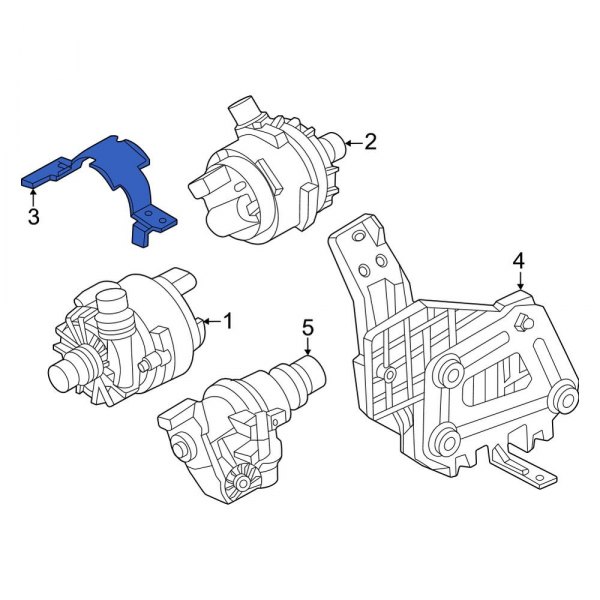 Drive Motor Inverter Cooler Water Pump Bracket