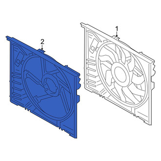 BMW OE - Front Engine Cooling Fan Shroud