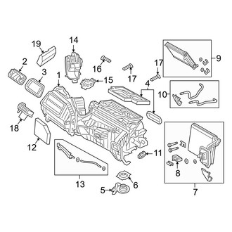 BMW OE - Air Conditioner & Heater - Evaporator & Heater Components